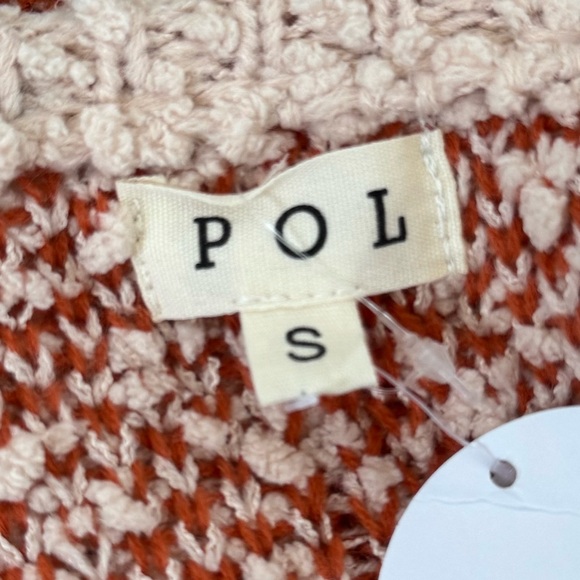 POL Oversized Aztec Boho Cardigan Open Knit Sweater NWT S - Picture 5 of 5